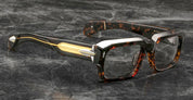 Ottica Mondello Roma - Jacques Marie Mage - JMMDK-13V - LAST FRONTIER VI - DAKOTA - BEAU - Acetate - shape Rectangular - Tortoise - EYEWEAR - SUNGLASSES - Uomo,Men - lens Grey - Made In Japan
