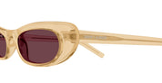 Ottica Mondello Roma - Saint Laurent - SL 557 SHADE-007 - SL 557 SHADE-007 - YELLOW - Acetate - shape Oval - yellow - EYEWEAR - SUNGLASSES - Donna,Women - lens violet - Made In Italy
