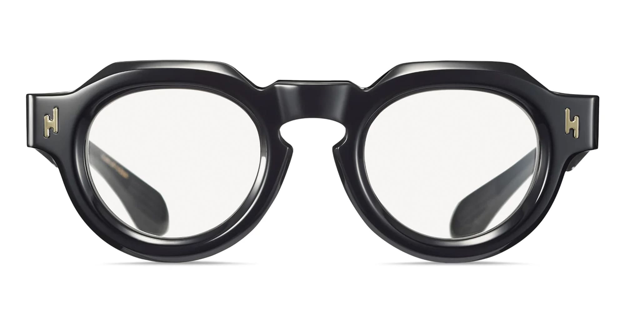 Ottica Mondello Roma - Tanabiku - DT-01B - SAKURA - BLACK - Acetate - shape Panto - Black - EYEWEAR - EYEGLASSES - Unisex,Uomo,Donna,Women,Men - lens Clear - Made In Japan
