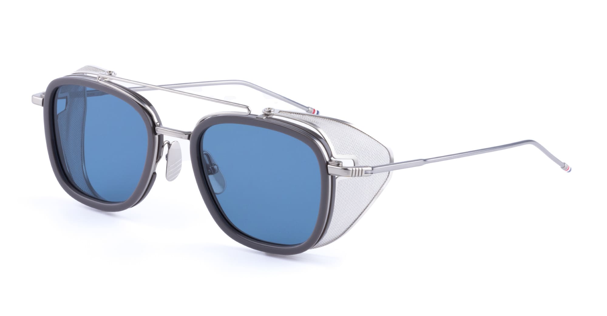 Ottica Mondello Roma - Thom Browne - UES808A-G0003-020-51 - RECTANGULAR / GREY - Acetate - shape  - grey - EYEWEAR - SUNGLASSES - Uomo,Men - lens  - Made In Japan