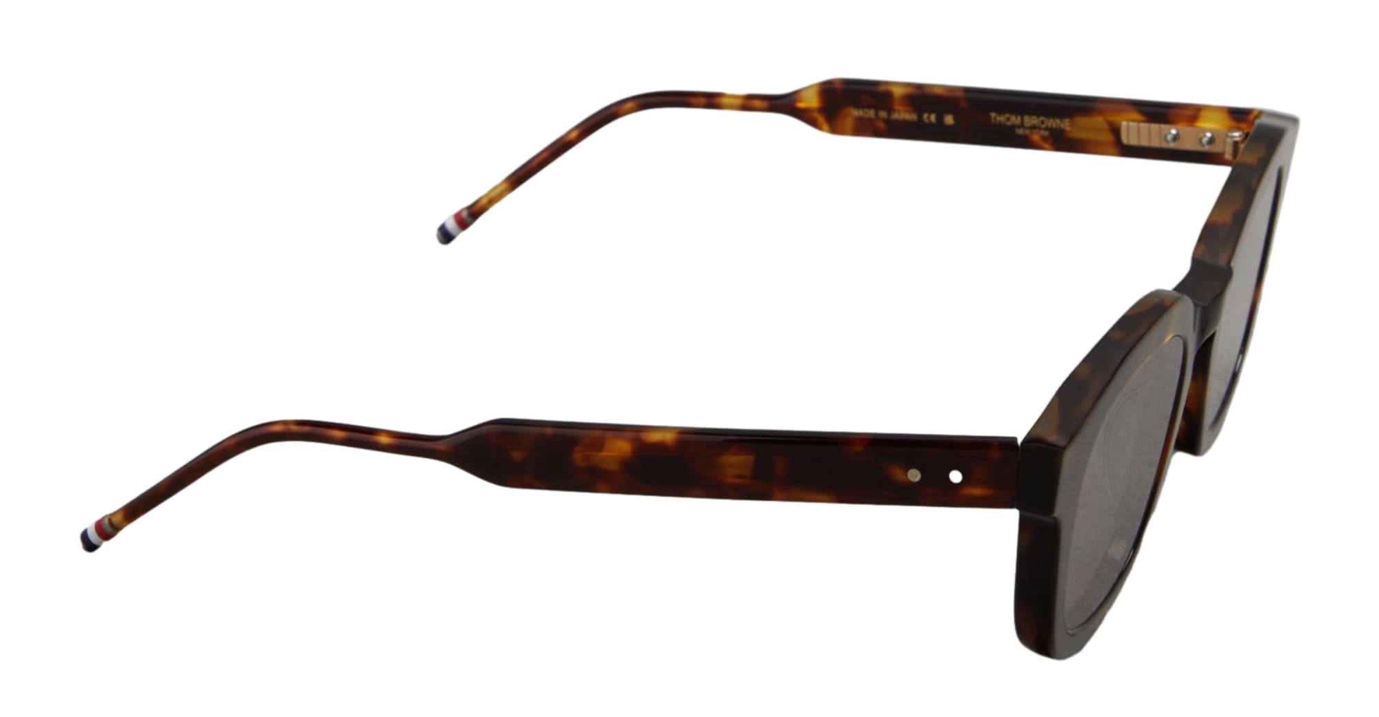 Ottica Mondello Roma - Thom Browne - UES412A-G0002-215-48 - RECTANGULAR - MED BROWN - Acetate - shape Rectangular - brown - EYEWEAR - SUNGLASSES - Uomo,Men - lens Brown - Made In Japan