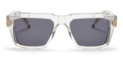 Ottica Mondello Roma - Akoni - AKS-105F-54 - HERCULES - CRYSTAL CLEAR / LIGHT GREY - Acetate - shape Squared - transparent gray - EYEWEAR - SUNGLASSES - Uomo,Men - lens Grey - Made In Japan