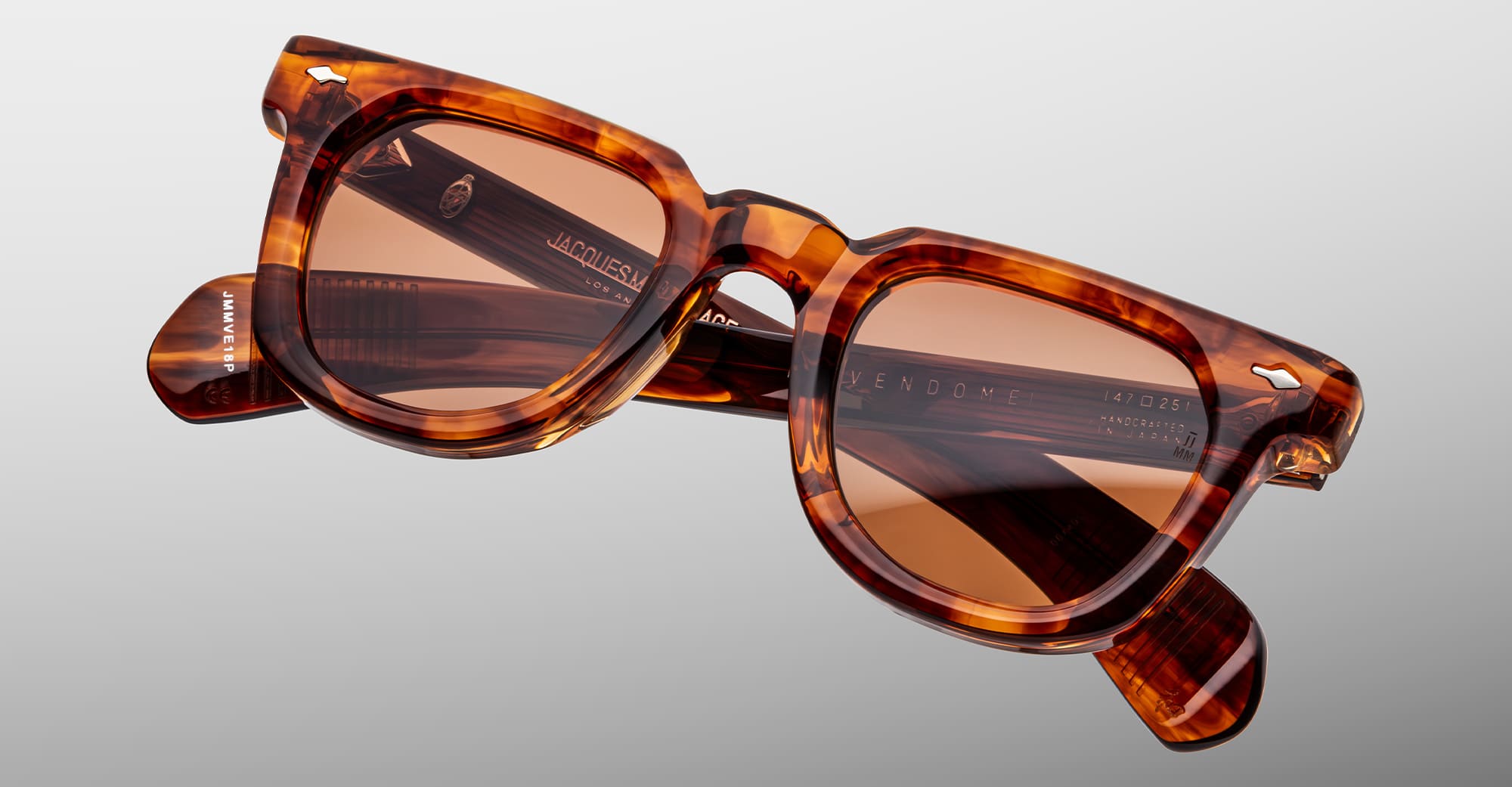 Ottica Mondello Roma - Jacques Marie Mage - JMMVE-18P - VENDOME - BOURBON - Acetate - shape  - Havana - EYEWEAR - SUNGLASSES - Uomo,Men - lens  - Made In Japan
