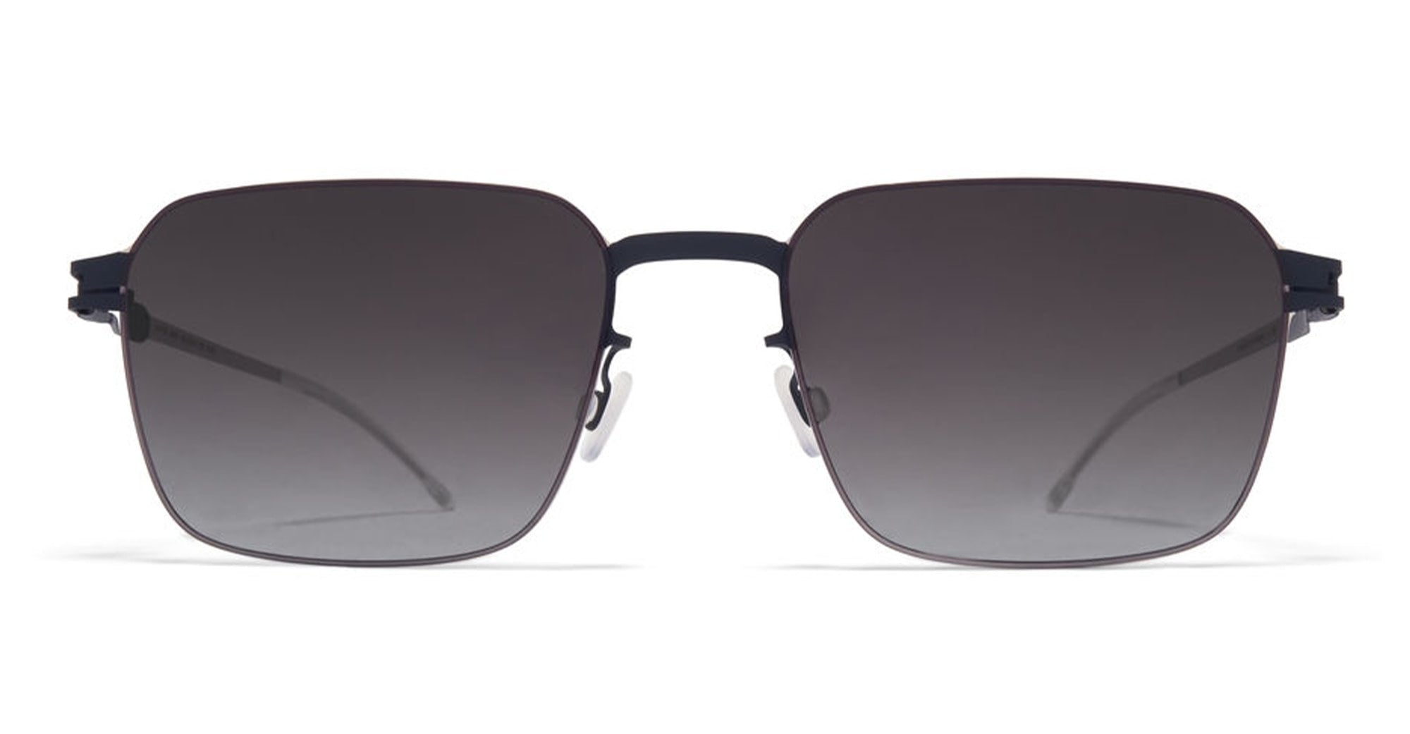  Dusk Gradient Lens - stainless steel - shape Squared - Silver, blue - EYEWEAR - SUNGLASSES - Unisex,Uomo,Donna,Women,Men - lens Gradient grey - Made In Germany