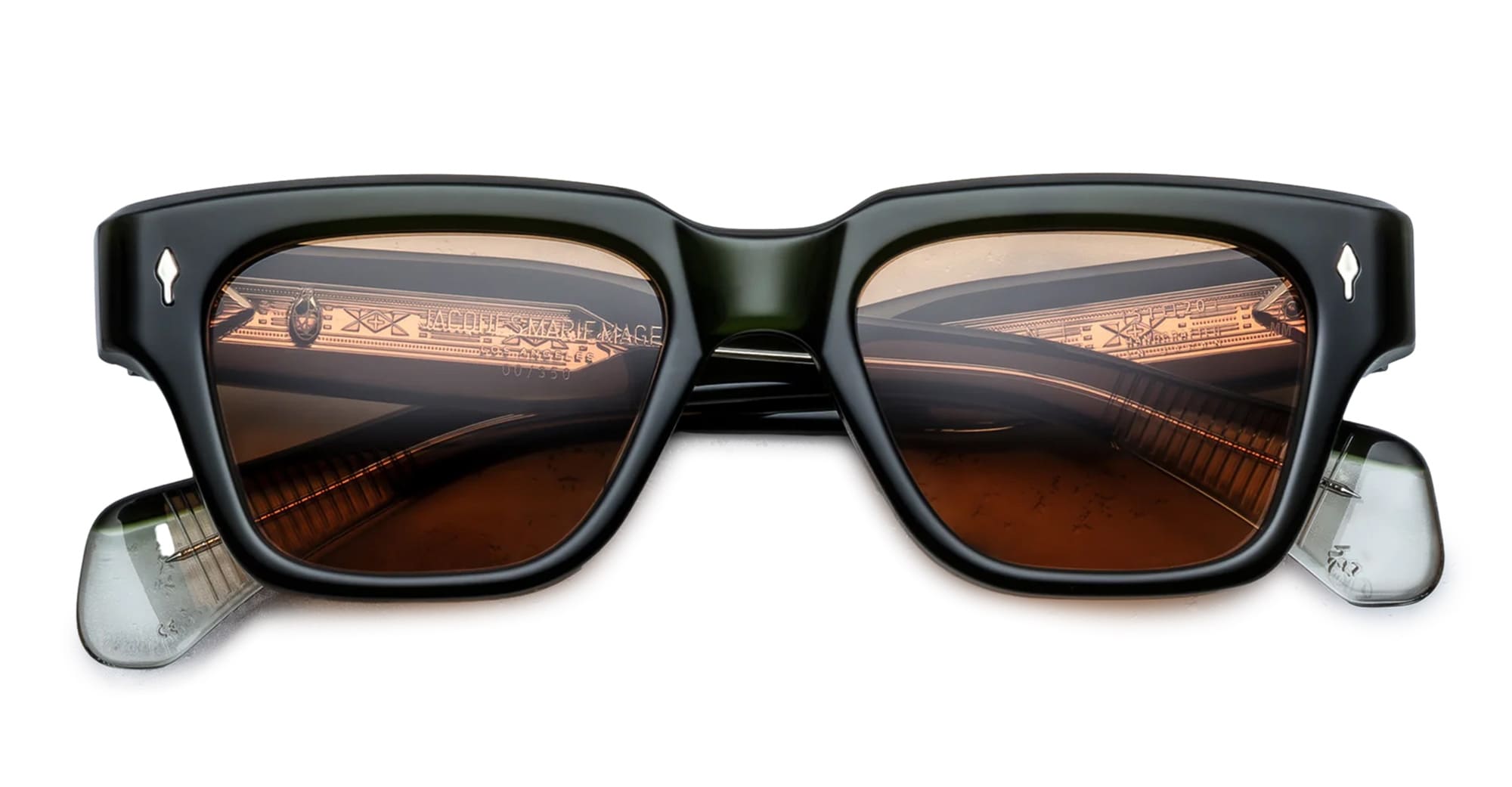 Ottica Mondello Roma - Jacques Marie Mage - JMMFE-18L - FELLINI - BORNEO - Acetate - shape  - green - EYEWEAR - SUNGLASSES - Unisex,Uomo,Donna,Women,Men - lens  - Made In Japan