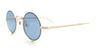 Ottica Mondello Roma - Matsuda - 10601H.SG.BG-NVY.45 - 10601H - BRUSHED GOLD / NAVY - Titanium - shape  Round - brushed gold, navy blue - EYEWEAR - SUNGLASSES - Uomo,Men - lens Cobalt blue - Made In Japan