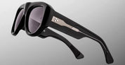 Ottica Mondello Roma - Jacques Marie Mage - JMMBQ-58 - BEL AIR - RAVEN - Acetate - shape Pilot - Black - EYEWEAR - SUNGLASSES - Unisex,Uomo,Donna,Women,Men - lens Grey - Made In Japan