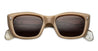 Ottica Mondello Roma - Jacques Marie Mage - JMMCO-15F - CORNICHE - CHATEAU - Acetate - shape Squared - beige - EYEWEAR - SUNGLASSES - Donna,Women - lens Brown - Made In Japan
