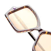 Ottica Mondello Roma - Kuboraum - KRSP30TO000000YB - MASK P30 TO - TORTOISE - Acetate - shape Butterfly - Tortoise - EYEWEAR - EYEGLASSES - Unisex,Uomo,Donna,Women,Men - lens yellow - Made In Italy
