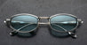 Ottica Mondello Roma - Jacques Marie Mage - JMMLV-16W  - LAST FRONTIER VI - HARDIN - HADES - Titanium - shape Oval - Silver - EYEWEAR - SUNGLASSES - Unisex,Uomo,Donna,Women,Men - lens Gradient blue - Made In Japan