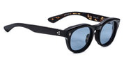 Ottica Mondello Roma - Jacques Marie Mage - JMMJH-01 - DR. DREAM - NOIR - Acetate - shape Panto - Black - EYEWEAR - SUNGLASSES - Unisex,Uomo,Donna,Women,Men - lens Blue - Made In Japan