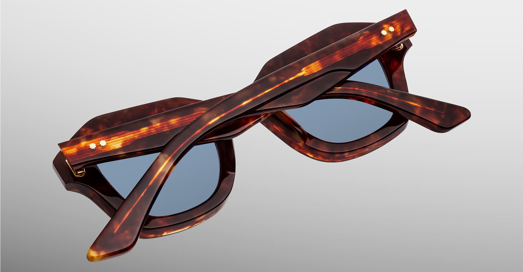 Ottica Mondello Roma - Jacques Marie Mage - JMMQE-7U - EICHLER - BRECCIA - Acetate - shape Squared - Havana - EYEWEAR - SUNGLASSES - Unisex,Uomo,Donna,Women,Men - lens Blue - Made In Japan