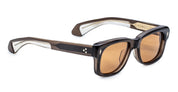 Ottica Mondello Roma - Jacques Marie Mage - JMMJFT-6H - JEFF GOLDBLUM FOR JMM: FLY - LONDON - Acetate - shape Rectangular - brown - EYEWEAR - SUNGLASSES - Unisex,Uomo,Donna,Women,Men - lens orange - Made In Japan