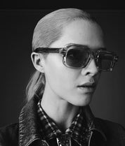 Ottica Mondello Roma - Jacques Marie Mage - JMMSN-15Z - SANDRO - SULFUR - Acetate - shape Rectangular - transparent - EYEWEAR - SUNGLASSES - Unisex,Uomo,Donna,Women,Men - lens Grey - Made In Japan