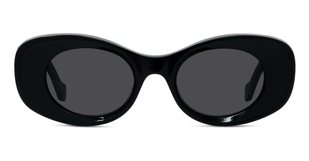 Ottica Mondello Roma - Loewe - LW40175U4901A - MAXI ANAGRAM LW40175U - BLACK - Acetate - shape Oval - Black - EYEWEAR - SUNGLASSES - Donna,Women - lens Black - Made In Italy