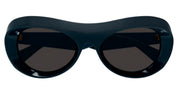 Ottica Mondello Roma - Bottega Veneta - BV1284S-001 - BV1284S-001 - BLUE - Acetate - shape Oval - blue - EYEWEAR - SUNGLASSES - Donna,Women - lens Grey - Made In Japan