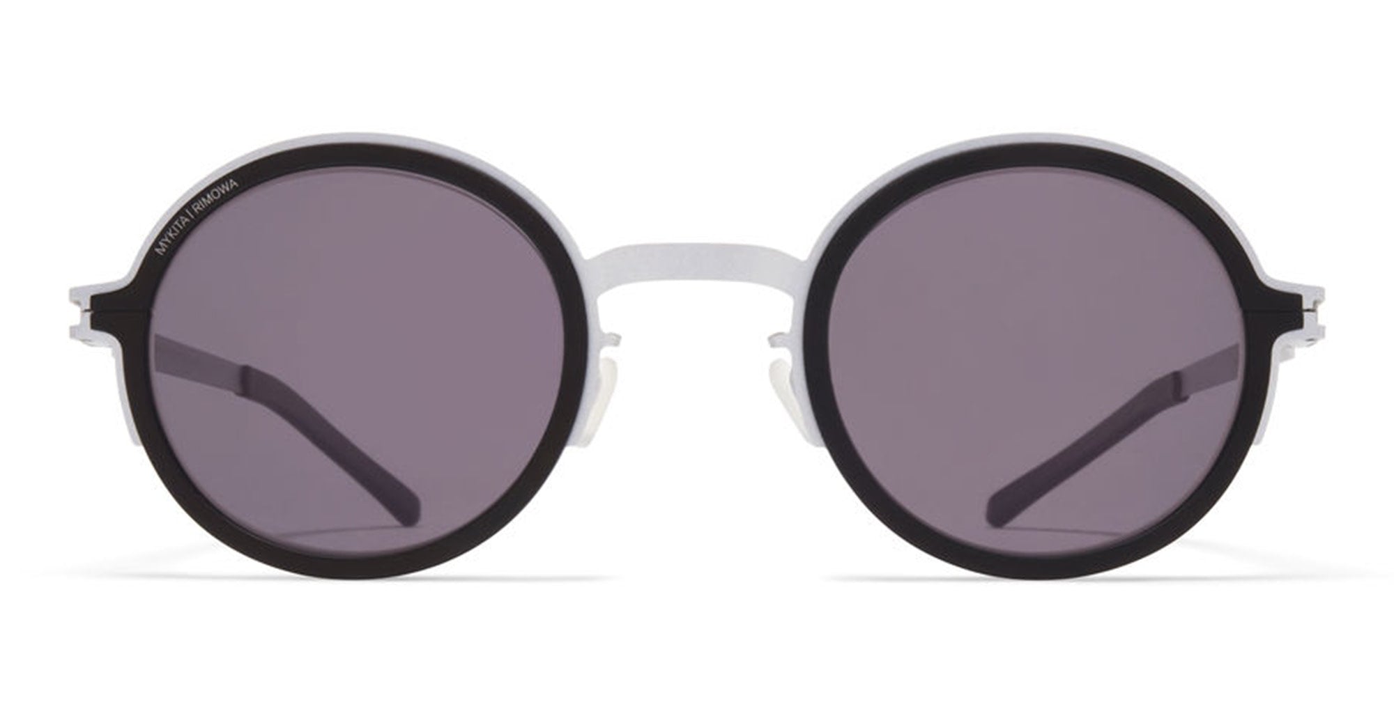  Cool Grey Lens - stainless steel - shape Round - silver, black - EYEWEAR - SUNGLASSES - Unisex,Uomo,Donna,Women,Men - lens Grey - Made In Germany