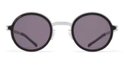 Ottica Mondello Roma - Mykita - 10300642 - MR007 AL1- White Silver / Black / Cool Grey Lens - stainless steel - shape Round - silver, black - EYEWEAR - SUNGLASSES - Unisex,Uomo,Donna,Women,Men - lens Grey - Made In Germany