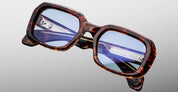 Ottica Mondello Roma - Jacques Marie Mage - JMMLD-5C - ALDO - ARGYLE - Acetate - shape Squared - Tortoise - EYEWEAR - SUNGLASSES - Unisex,Uomo,Donna,Women,Men - lens Blue - Made In Japan