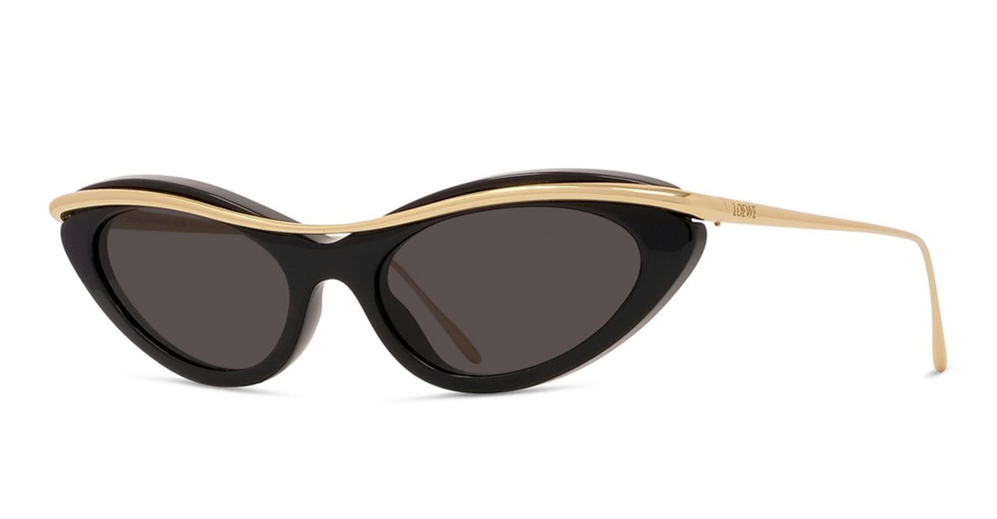 Ottica Mondello Roma - Loewe - LW40166I5101A - LW40166I - BLACK - Acetate, metal - shape Cat-eye - Black - EYEWEAR - SUNGLASSES - Donna,Women - lens Grey - Made In Italy