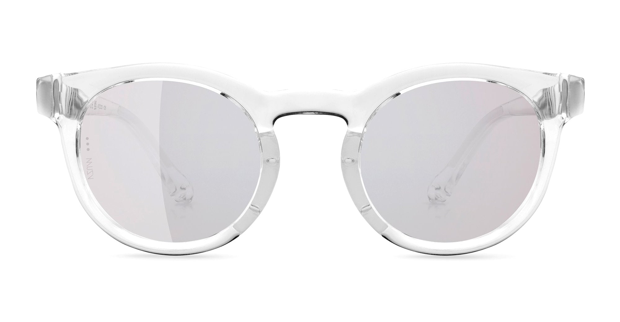  VZUM ALU - Tr90 - shape Panto - Crystal - EYEWEAR - SUNGLASSES - Unisex,Uomo,Donna,Women,Men - lens Grey - Made In Italy