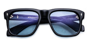 Ottica Mondello Roma - Jacques Marie Mage - JMMYV-K5 - YVES - OBSURE - Acetate - shape Squared - Black - EYEWEAR - SUNGLASSES - Unisex,Uomo,Donna,Women,Men - lens Blue - Made In Japan