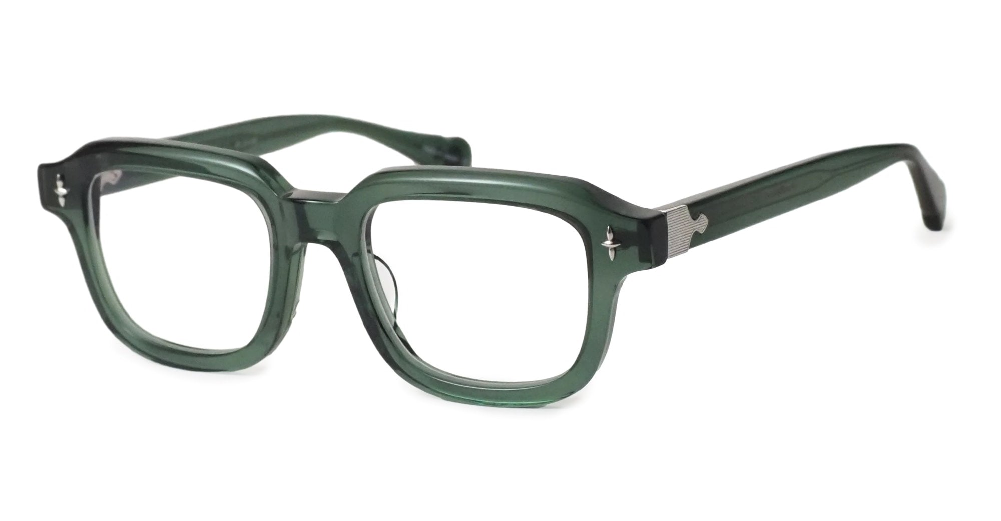 Ottica Mondello Roma - Matsuda - M1044.RX.BNG.49 - M1044 - BOTTLE GREEN RX - Acetate - shape Squared - Black - EYEWEAR - EYEGLASSES - Unisex,Uomo,Donna,Women,Men - lens Clear - Made In Japan