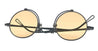 Ottica Mondello Roma - Matsuda - 10601H.SG.MBK.45 - 10601H - MATTE BLACK / CAFE ORANGE - Titanium - shape Round - black matte - EYEWEAR - SUNGLASSES - Uomo,Men - lens orange - Made In Japan