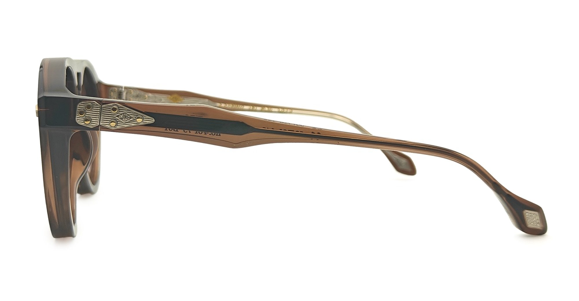 Ottica Mondello Roma - Daizo - A-AVR001e-TB1-BG01 - JUN - TRANSLUCENT BROWN / BROWN GRADIENT LENS - Acetate - shape  - brown - EYEWEAR - SUNGLASSES - Unisex,Uomo,Donna,Women,Men - lens  - Made In Japan