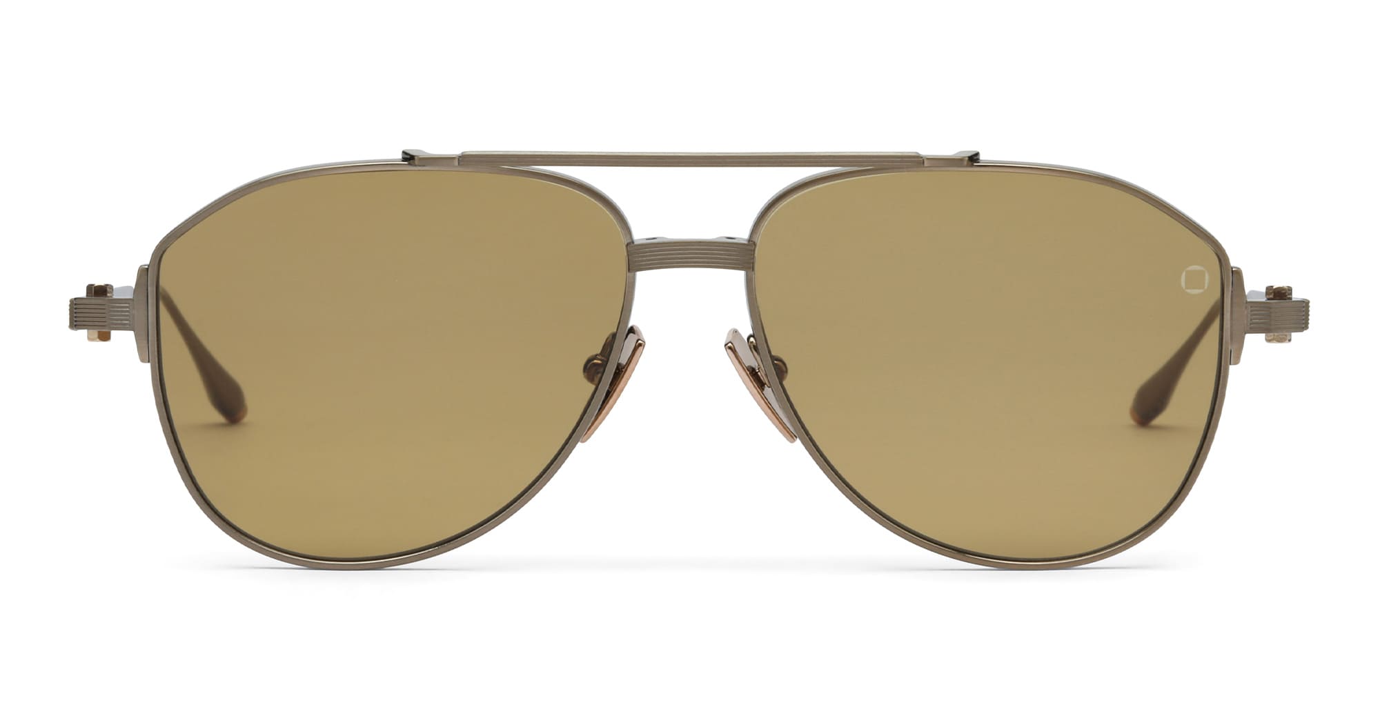 Ottica Mondello Roma - Akoni - AKS-521C-57 - HELIOS - ANTIQUE 12K GOLD - Titanium - shape Pilot - antique gold - EYEWEAR - SUNGLASSES - Uomo,Men - lens Brown - Made In Japan