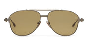 Ottica Mondello Roma - Akoni - AKS-521C-57 - HELIOS - ANTIQUE 12K GOLD - Titanium - shape Pilot - antique gold - EYEWEAR - SUNGLASSES - Uomo,Men - lens Brown - Made In Japan