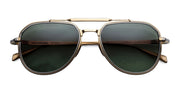 Ottica Mondello Roma - Jacques Marie Mage - JMMMD-12M - COMMANDER - MUSKET - Titanium - shape Pilot - Gold - EYEWEAR - SUNGLASSES - Unisex,Uomo,Donna,Women,Men - lens Green - Made In Japan