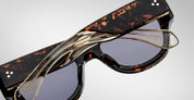 Ottica Mondello Roma - Jacques Marie Mage - JMMEH-13V - CHELSEA - BEAU - Acetate - shape Round - Havana - EYEWEAR - SUNGLASSES - Donna,Women - lens Blue - Made In Japan