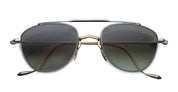 Ottica Mondello Roma - Jacques Marie Mage - JMMFY-12S - FLYNN - ELECTRUM - Titanium - shape Aviator - gold, silver - EYEWEAR - SUNGLASSES - Unisex,Uomo,Donna,Women,Men - lens light bottle green - Made In Japan