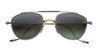 Ottica Mondello Roma - Jacques Marie Mage - JMMFY-12S - FLYNN - ELECTRUM - Titanium - shape Aviator - gold, silver - EYEWEAR - SUNGLASSES - Unisex,Uomo,Donna,Women,Men - lens light bottle green - Made In Japan