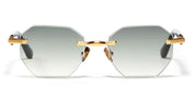 Ottica Mondello Roma - John Dalia - TIMOTHY-C506 - TIMOTHY - C506 Yellow Gold - metal, acetate - shape Hexagonal - Gold - EYEWEAR - SUNGLASSES - Unisex,Uomo,Donna,Women,Men - lens Gradient green - Made In France