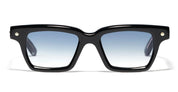 Ottica Mondello Roma - John Dalia - P17-101 - PROJECT 17 -  C101 Shiny Black / Yellow Gold - Acetate - shape Squared - Black, gold - EYEWEAR - SUNGLASSES - Unisex,Uomo,Donna,Women,Men - lens Gradient blue - Made In France