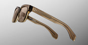 Ottica Mondello Roma - Jacques Marie Mage - JMMMLX-B10 - MOLINO 55 - LESCOT - Acetate - shape Rectangular - brown - EYEWEAR - SUNGLASSES - Unisex,Uomo,Donna,Women,Men - lens brass - Made In Japan