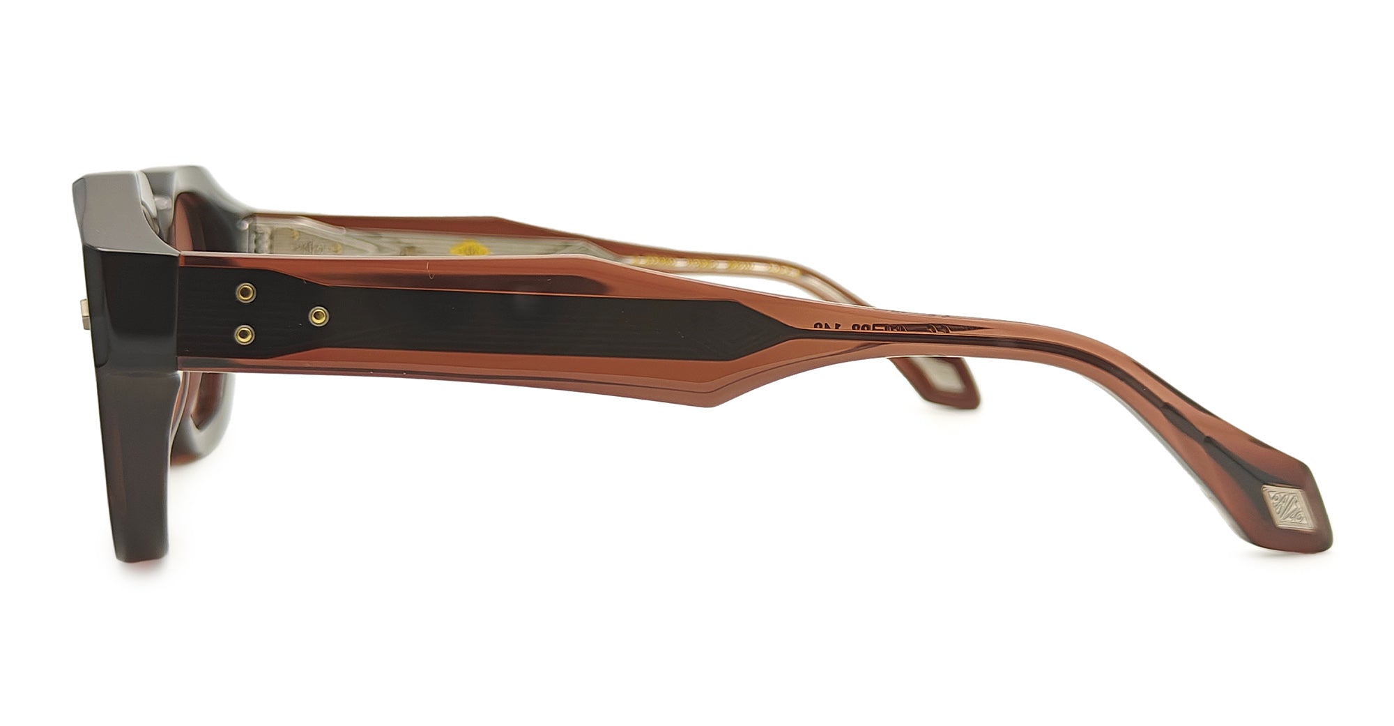 Ottica Mondello Roma - Daizo - A-SD001-WBR1-BR01 - LUDO - WARM BROWN / BROWN LENS - Acetate - shape Round - brown - EYEWEAR - SUNGLASSES - Unisex,Uomo,Donna,Women,Men - lens Brown - Made In Japan