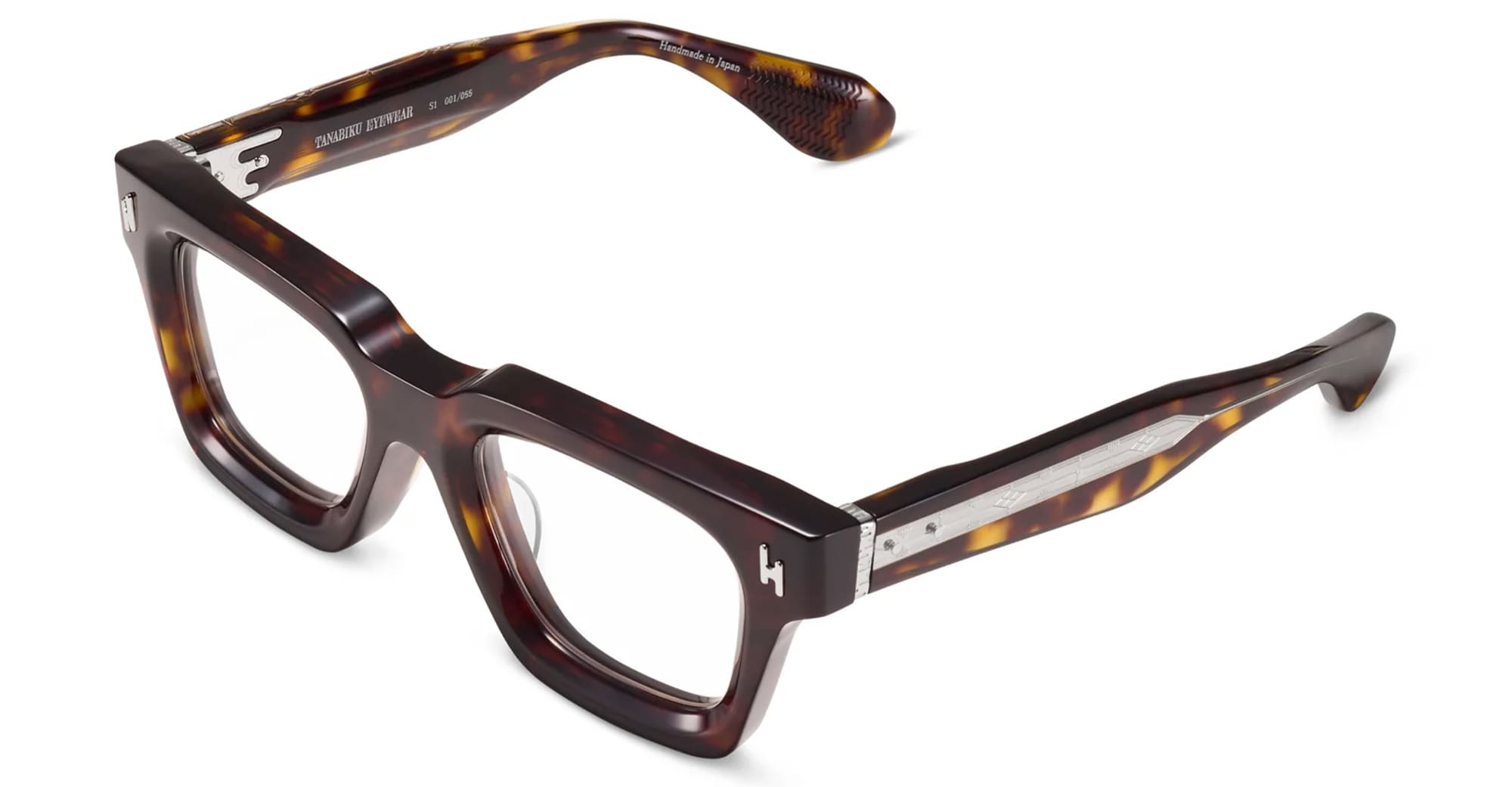 Ottica Mondello Roma - Tanabiku - DT-03T - SUISEN - TORTOISE - Acetate - shape Squared - Tortoise - EYEWEAR - EYEGLASSES - Unisex,Uomo,Donna,Women,Men - lens Clear - Made In Japan