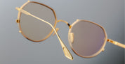 Ottica Mondello Roma - Jacques Marie Mage - JMMTN-120 - HARTANA - DORSET - beta titanium - shape Round - Gold - EYEWEAR - EYEGLASSES - Unisex,Uomo,Donna,Women,Men - lens yellow - Made In Japan