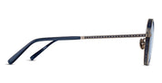 Ottica Mondello Roma - Matsuda - M3100-I.SG.AS-NVY.45 - M3100-I - ANTIQUE SILVER / NAVY - Titanium - shape Round - Silver, blue - EYEWEAR - SUNGLASSES - Unisex,Uomo,Donna,Women,Men - lens Blue - Made In Japan