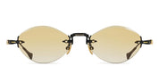Ottica Mondello Roma - T HENRI - RMM - MOONBEAM - MIDNIGHT OPUS - Titanium - shape Oval - Black - EYEWEAR - SUNGLASSES - Donna,Women - lens gradient yellow - Made In Japan