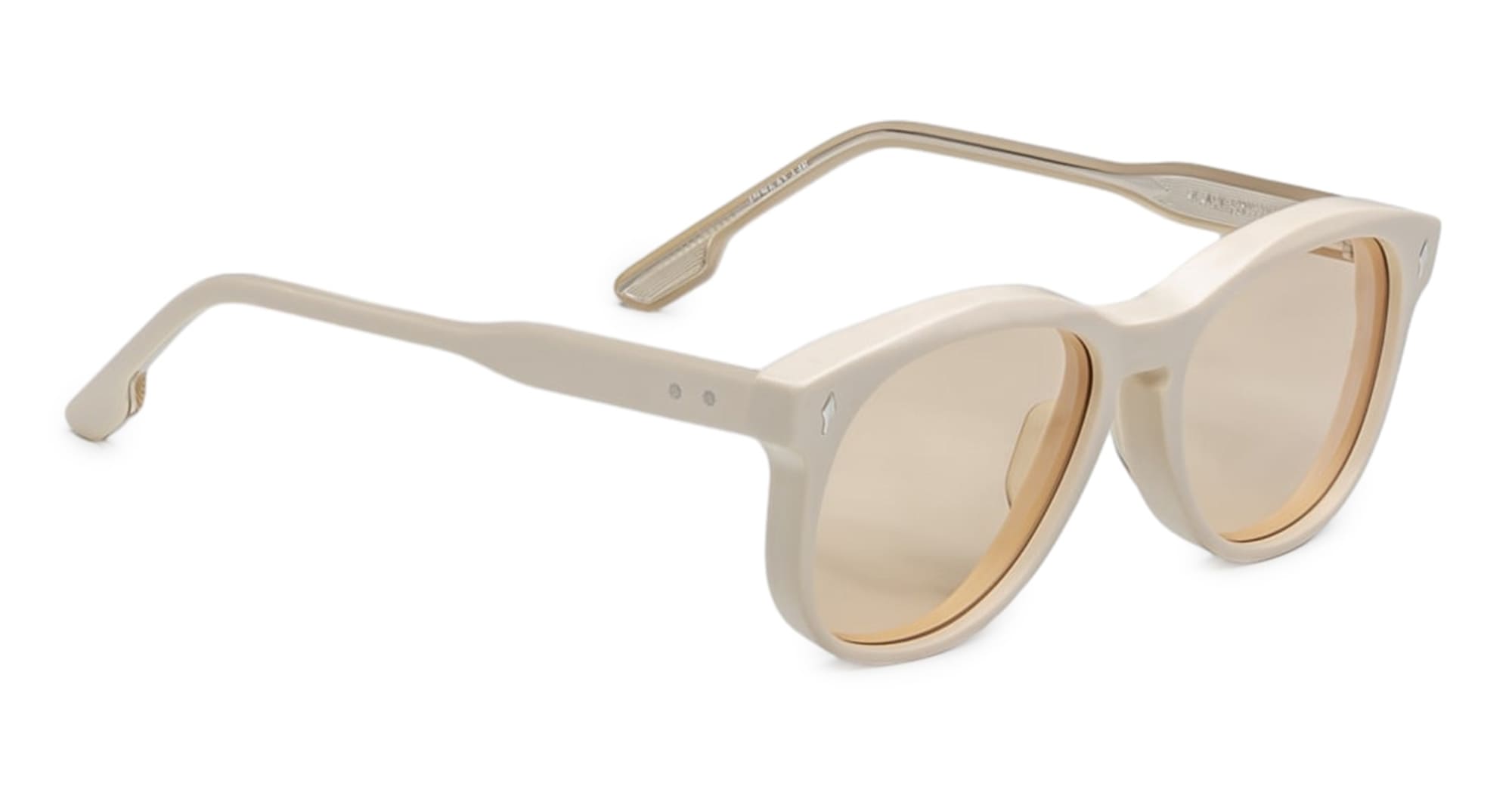 Ottica Mondello Roma - Jacques Marie Mage - JMMKAY-14R - SUEDE COLLECTION: KAY - SUN SUEDE - Acetate - shape Round - beige - EYEWEAR - SUNGLASSES - Donna,Women - lens yellow - Made In Japan