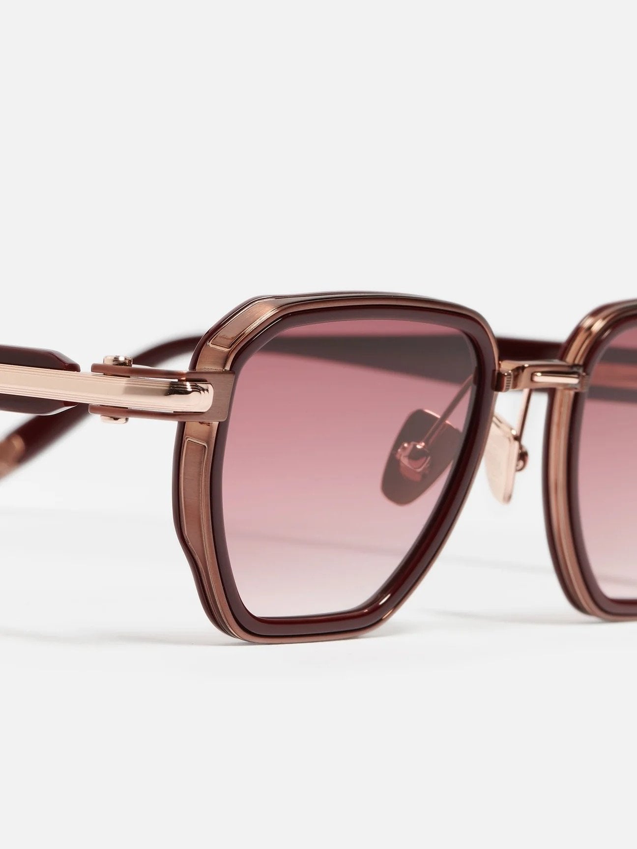 Ottica Mondello Roma - John Dalia - RICHY-C460 - RICHY - C460 Burgundy - Brushed Copper / Rose Gold - Acetate - shape Panto - burgundy - EYEWEAR - SUNGLASSES - Unisex,Uomo,Donna,Women,Men - lens red - Made In France