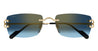 Ottica Mondello Roma - Cartier - CT0550S-002 - DÉCOR C CLASSIQUE DE CARTIER CT0550S-002 - GOLD - Metal - shape  - Gold - EYEWEAR - SUNGLASSES - Uomo,Men - lens  - Made In France