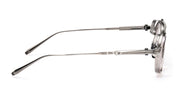 Ottica Mondello Roma - Akoni - AKX-512B-46 - INFINITY - CRYSTAL GREY / BRUSHED PALLADIUM RX - Titanium - shape  - Silver - EYEWEAR - EYEGLASSES - Uomo,Men - lens Clear - Made In Japan