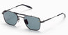 Ottica Mondello Roma - Akoni - AKS-200C-50 - EUROPA - BRUSHED BLACK / NAVY - titanium, acetate - shape Pilot - Black, Blue - EYEWEAR - SUNGLASSES - Unisex,Uomo,Donna,Women,Men - lens Grey - Made In Japan
