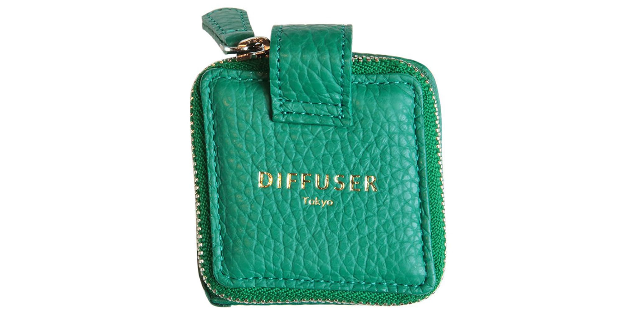 Rhombus prism storage box type 2 - green / brown