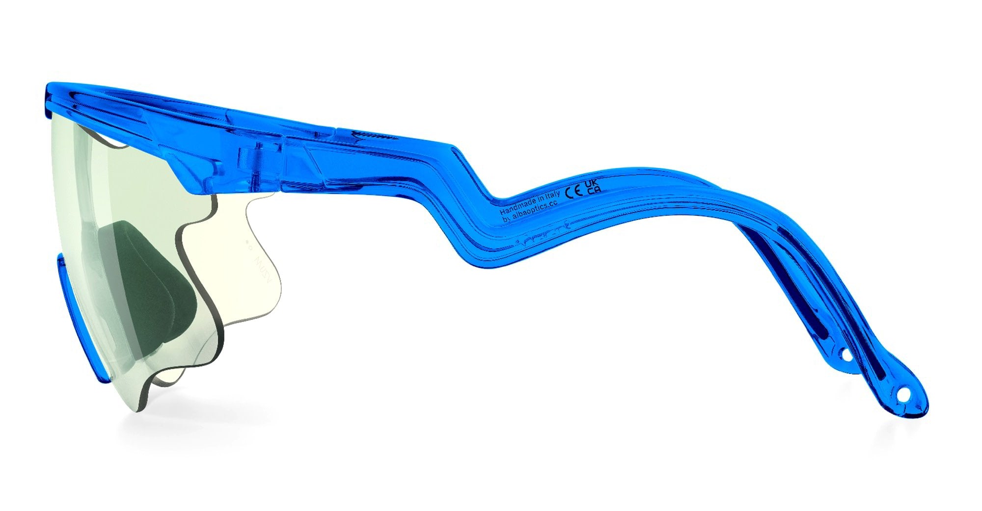 Ottica Mondello Roma - Alba Optics - 8050054517575 - DELTA LEI - BLUE GLOSSY / VZUM F-LENS BTL - Tr90 - shape Mask - blue - EYEWEAR - SUNGLASSES - Unisex,Uomo,Donna,Women,Men - lens blue green - Made In Italy
